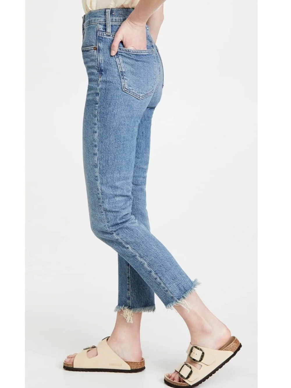 Madewell Perfect Vintage Crop Jeans Blue Wash 27